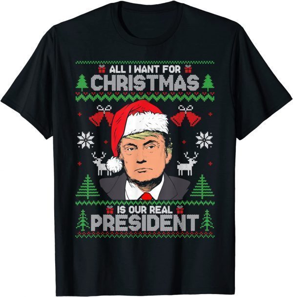 All I Want For Christmas Is Our President Chirstmas Pajama Classic Shirt
