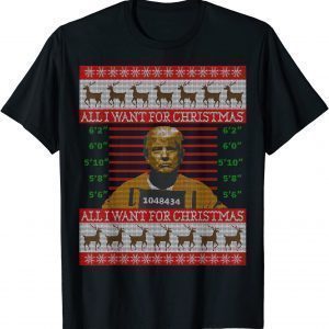 All I Want for Christmas is Trump in Prison Ugly Christmas 2022 Shirt