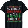 Alone At Home Movies Merry Christmas You Filty Animal Ugly 2022 Shirt
