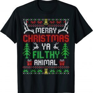 Alone At Home Movies Merry Christmas You Filty Animal Ugly 2022 Shirt