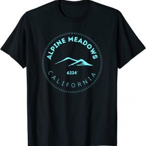 Alpine Meadows California Mountain Town - Elevated CA Skiing 2022 Shirt