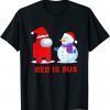 Among Red Is Sus Christmas With Us Xmas Santa Hat 2022 Shirt
