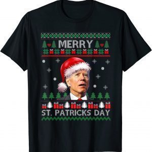 Anti Biden Merry St. Patricks Day Ugly Christmas 2022 Shirt