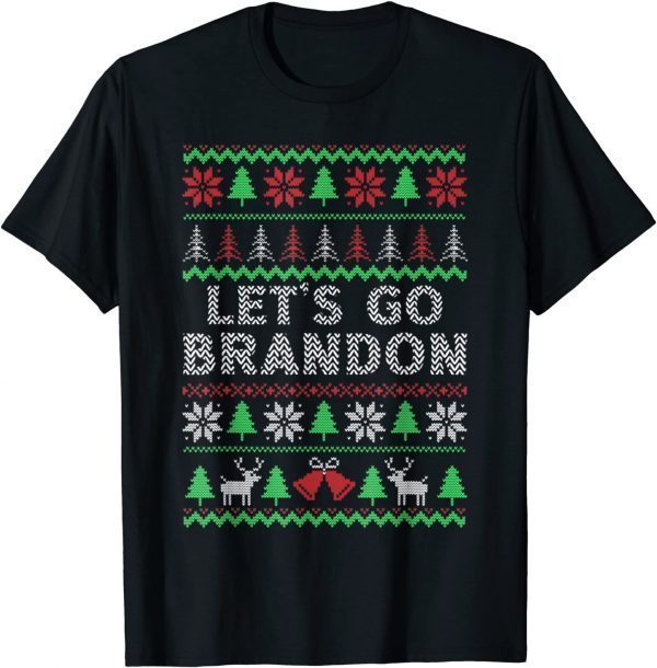 Anti Joe Biden Lets Go Branson Brandon Ugly Christmas Classic T-Shirt