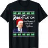 Anti Joe Biden Santa Hat BidenFlation Ugly Christmas T-Shirt
