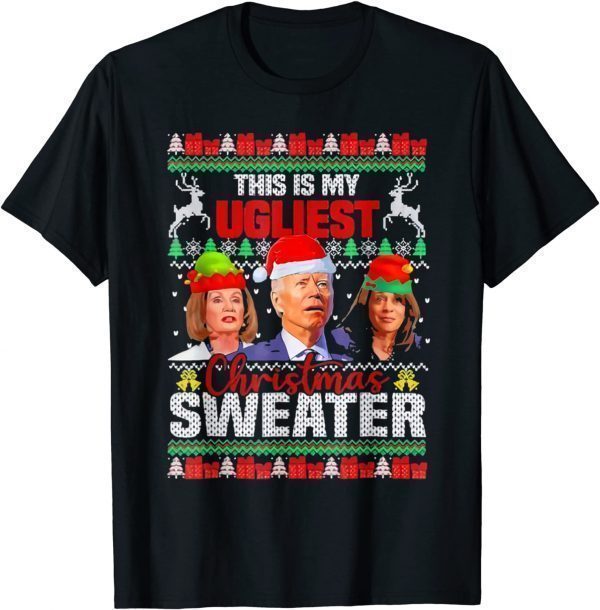 Anti Joe Biden This Is My Christmas Xmas Ugly Classic Shirt