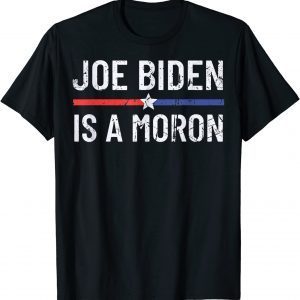 Anti Joe Biden is a Moron Pro America Political T-Shirt