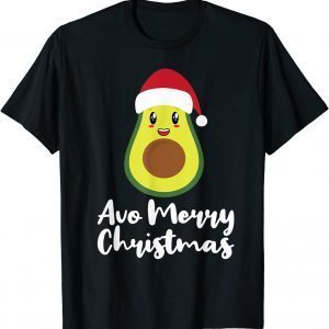 Avocado Christmas Avo Merry Plaid Santa Hat Vegan KETO Cute Unisex Shirt