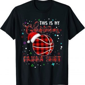 Basketball Lover This is My Christmas Pajama Buffalo Plaid Unisex Shirt