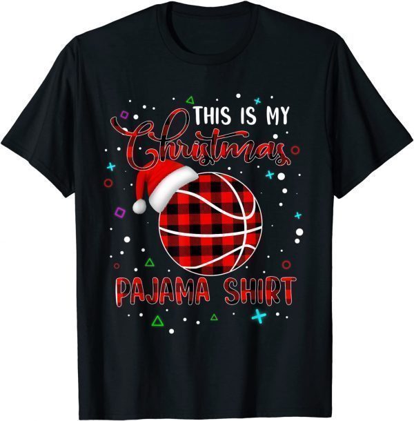 Basketball Lover This is My Christmas Pajama Buffalo Plaid Unisex Shirt