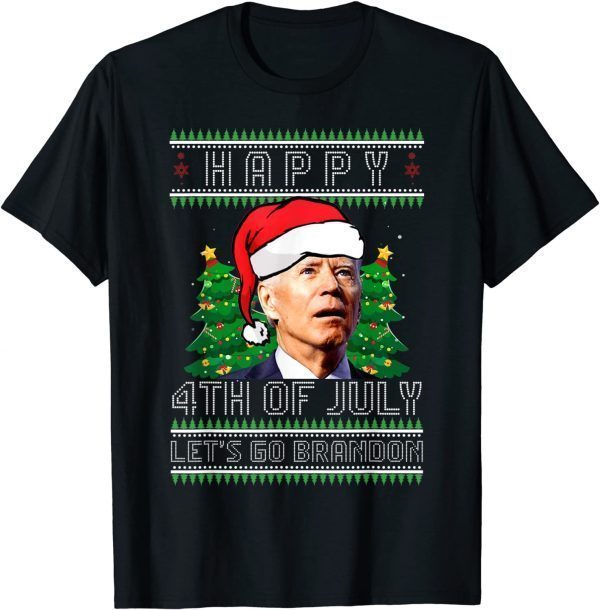 Biden Happy 4th of July Lets Go Branson Brandon Ugly Xmas 2022 Shirt