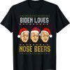 Biden Loves Nose Beers, Ugly Christmas Sweater Classic Shirt