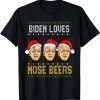 Biden Loves Nose Beers Ugly Christmas 2022 Shirt