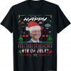 Biden Santa Claus Happy 4th Of July Ugly Christmas Classic Shirt