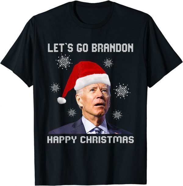 Biden Santa Happy Christmas Lets Go Branson Brandon X-mas Classic Shirt