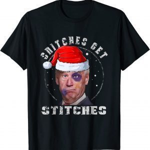 Biden Santa Snitches Get Stitches Christmas Costume 2022 Shirt