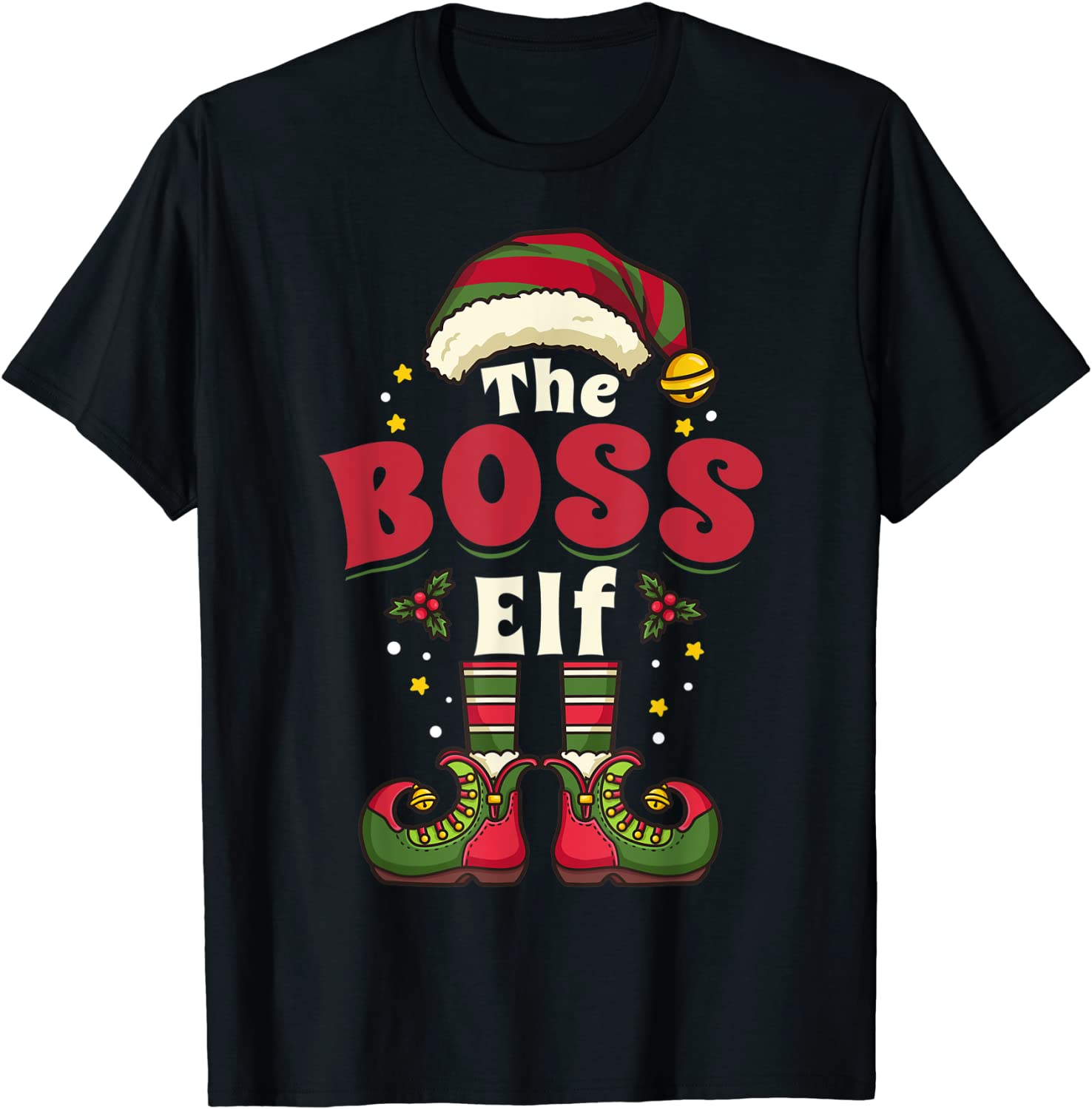 Boss Elf Christmas Matching Family Classic ShirtBoss Elf Christmas Matching Family Classic Shirt