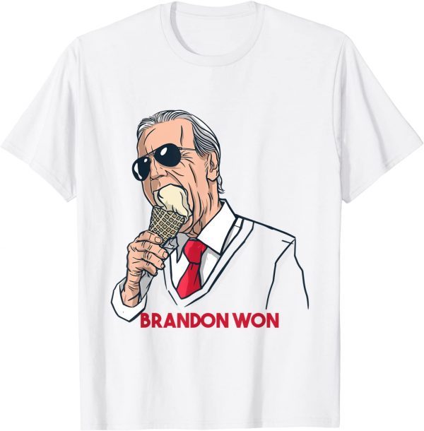 Brandon Won Biden Eating Ice Cream, Merica Classic Shirt