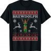 Brewdolph Ugly Christmas Beer Lover Craft Beer Brewer Classic Shirt