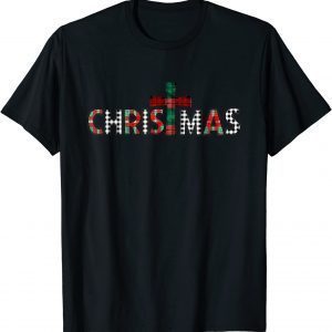 Buffalo Plaid Christmas God Jesus Cross Christian Xmas Classic Shirt