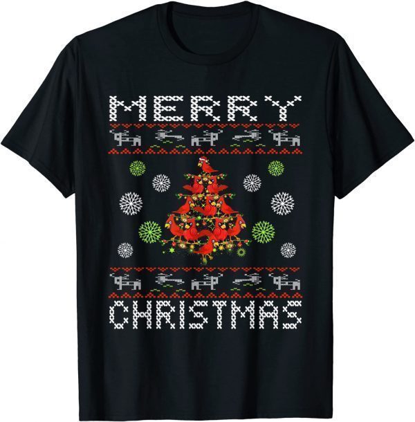 Cardinal Birds Christmas Tree Boon Christmas Cardinal 2022 Shirt