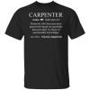 Carpenter Definition Carpenter Definition Woodworking Carpentry shirtCarpentry shirt