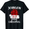 Christmas 2021 Johnson Matching Pajama Santa Hat T-Shirt