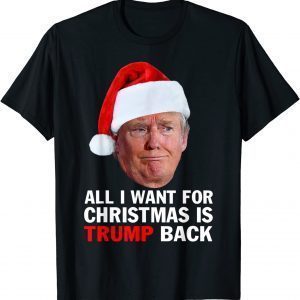 Christmas 2022 All I Want For Christmas Is TrumChristmas 2022 All I Want For Christmas Is Trump Back Gift Shirtp Back Gift Shirt
