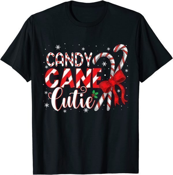 Christmas Candy Cane Cutie Girls Xmas Pajama 2022 Shirt