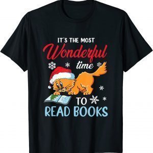 Christmas Cat With Santa Hat Classic T-Shirt