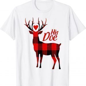 Christmas Couple Matching Pajama Set Her Buck His Doe Tee Shirt