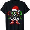 Christmas Crew Xmas Squad Santa Family Pajamas 2022 Official T-Shirt