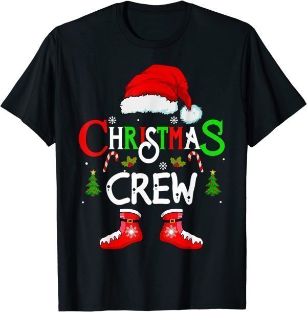 Christmas Crew Xmas Squad Santa Family Pajamas 2022 Official T-Shirt