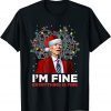 Christmas Lights I'm Fine Everything Is Fine Anti Biden Classic Shirt