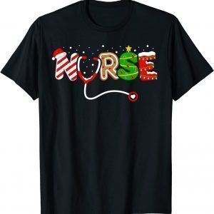 Christmas Nurse Santa Elf RN NICU ER Nursing Squad T-Shirt