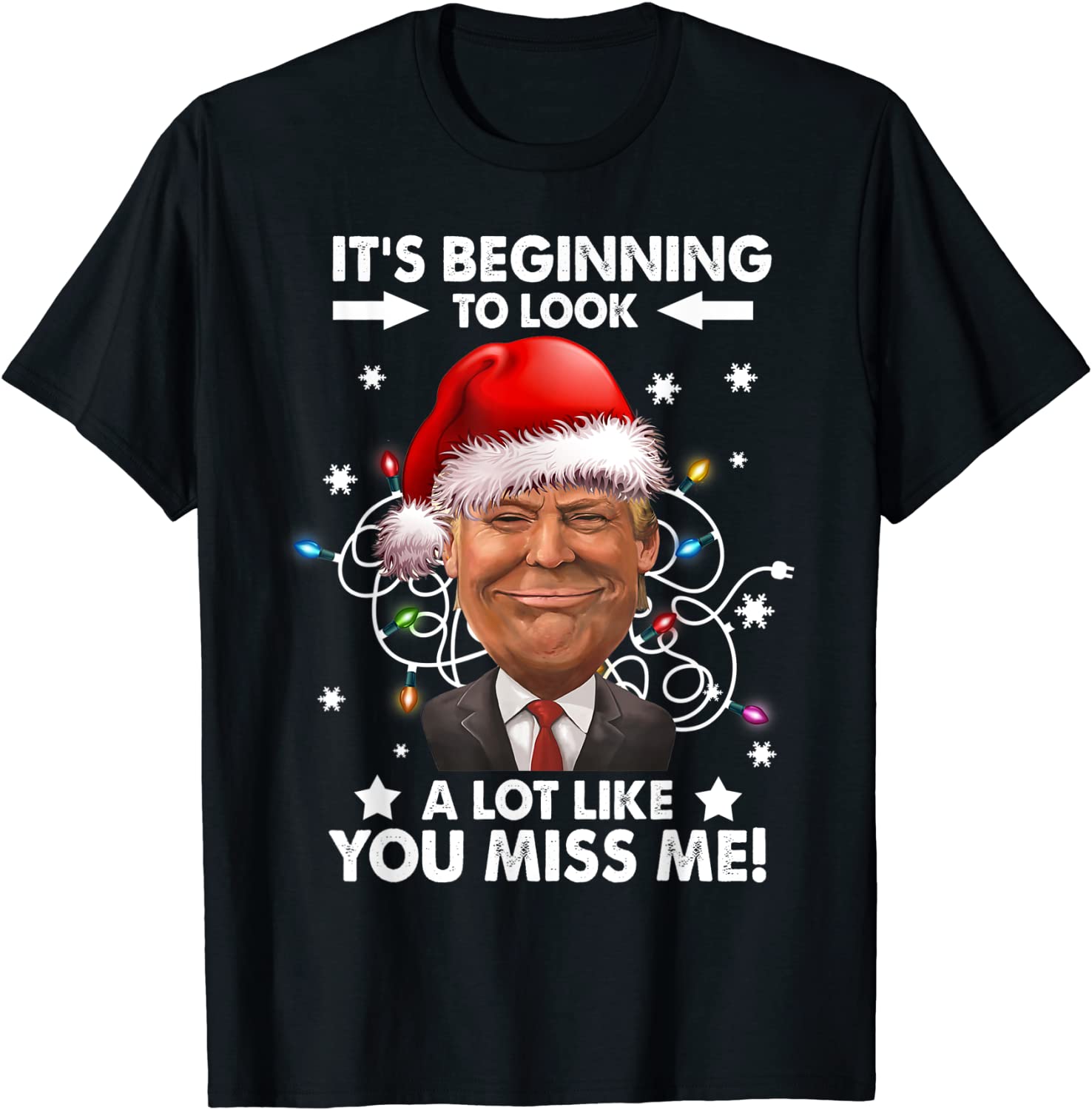 Christmas Saying About Donald Trump Ugly Xmas Classic Shirt