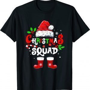 Christmas Squad Santa Hat Xmas Crew Family Pajamas Classic Shirt