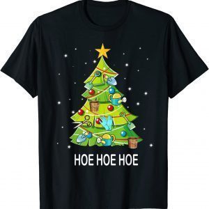 Christmas Tree Gardening Hoe Hoe Hoe Gardener Planting 2022 Shirt
