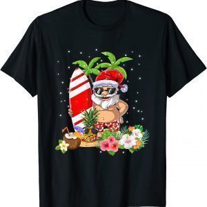 Christmas in July Santa Hawaiian Surfing Summer Surf 2022Shirt