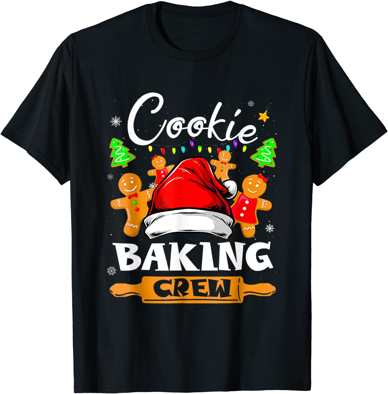 Cookie Baking Crew Christmas Santa Family Gingerbread Classic Shirt