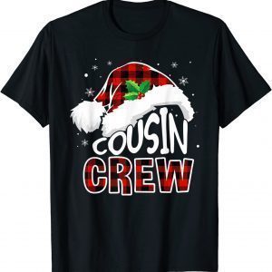 Cousin Crew Butiflo Plaid Red Funny Christmas Pajama Holiday T-Shirt