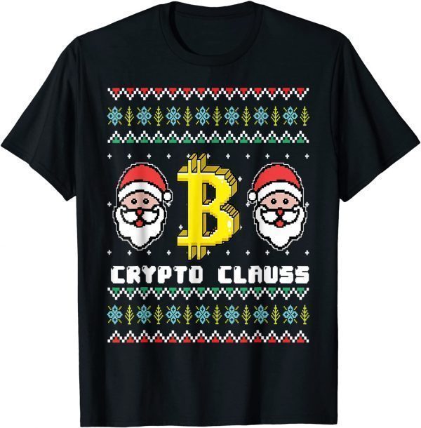 Crypto Santa Claus Bitcoin Ho Ho Hodl Ugly Sweater Outfit Classic Shirt