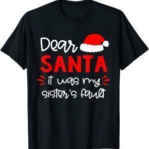 Dear Santa Siblings Matching Family Christmas Pajamas Shirt