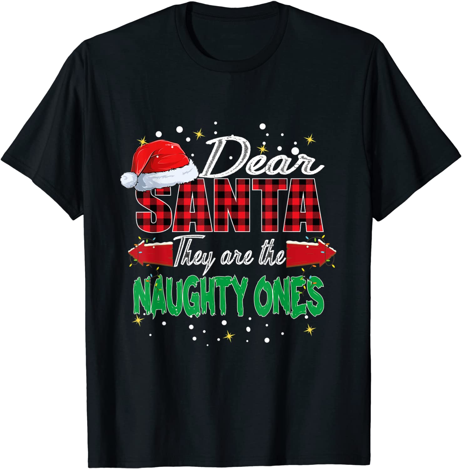 Dear Santa They Are The Naughty Ones Tee Shirt Teeducks