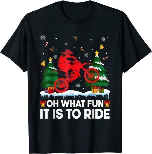 Dirt-Bike Motocross Biker Ugly Christmas Pajama 2022 Shirt