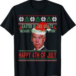 Easter Is Like Goats Because Trees Can Buy A Fish Joe Biden Classic Shirt