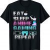 Eat Sleep Anime Game Repeat Anime Manga 2022 Shirt