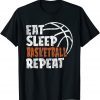Eat Sleep Basketball Repeat Vintage Basketball Unisex Shirt