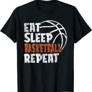 Eat Sleep Basketball Repeat Vintage Basketball Unisex Shirt