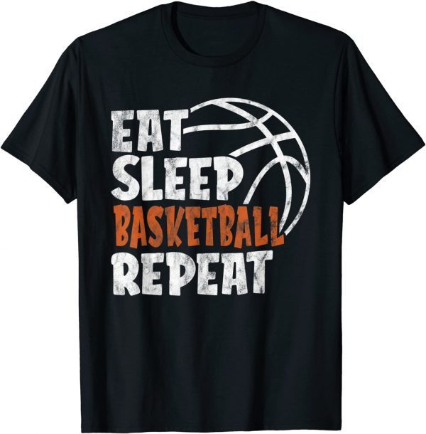 Eat Sleep Basketball Repeat Vintage Basketball Unisex Shirt